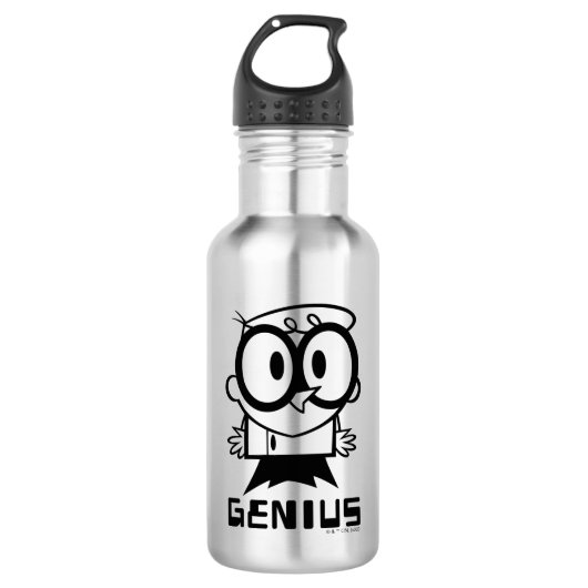 Dexter "Genius" Kontur Graphic Edelstahlflasche (Vorderseite)
