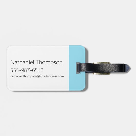 Dexter "Genius" Kontur Graphic Gepäckanhänger (Rückseite horizontal)