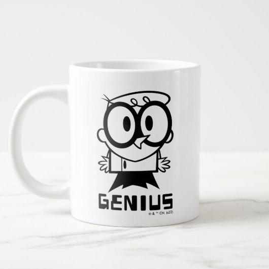 Dexter "Genius" Kontur Graphic Jumbo-Tasse (Links)