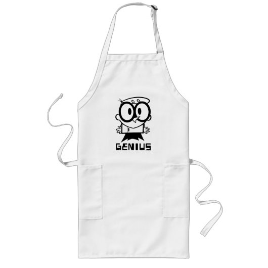 Dexter "Genius" Kontur Graphic Lange Schürze (Vorne)