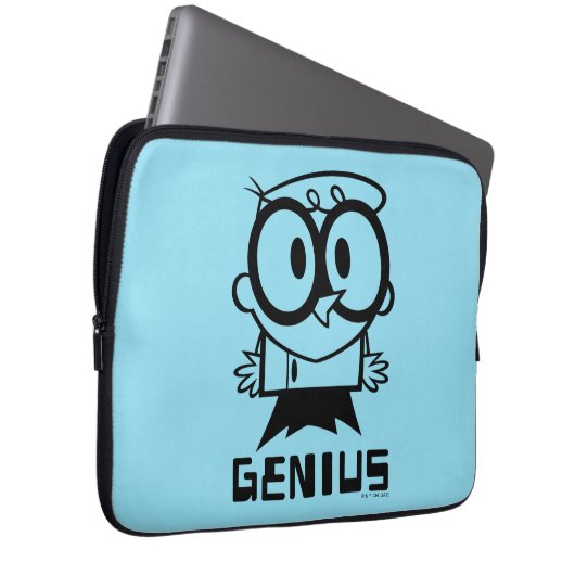 Dexter "Genius" Kontur Graphic Laptopschutzhülle (Vorne Rechts)