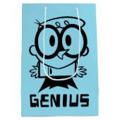 Dexter "Genius" Kontur Graphic Mittlere Geschenktüte (Rückseite)