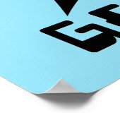 Dexter "Genius" Kontur Graphic Poster (Ecke)