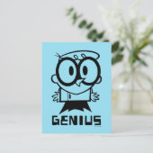 Dexter "Genius" Kontur Graphic Postkarte (Stehend Vorderseite)