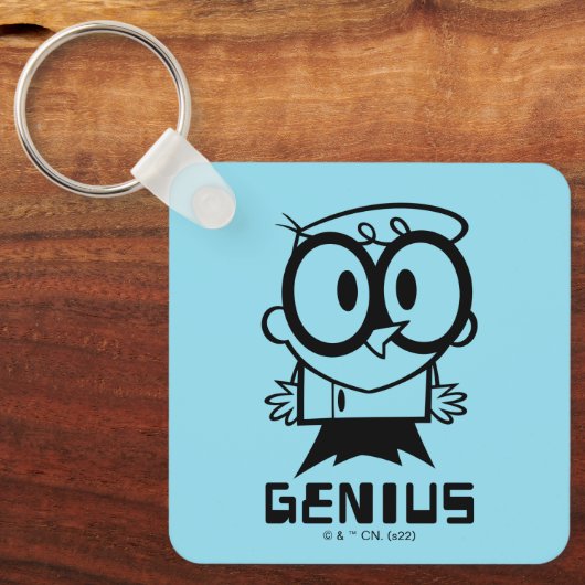 Dexter "Genius" Kontur Graphic Schlüsselanhänger (Vorderseite)