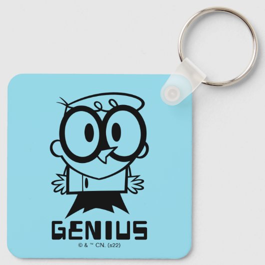 Dexter "Genius" Kontur Graphic Schlüsselanhänger (Rückseite)