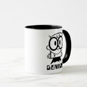 Dexter "Genius" Kontur Graphic Tasse (VorderseiteRechts)