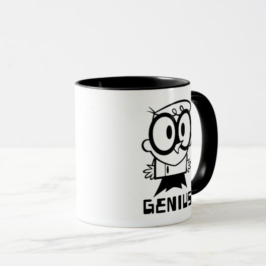 Dexter "Genius" Kontur Graphic Tasse (VorderseiteRechts)