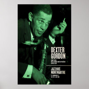 Dexter Gordon Jazzplakat - Live at Jazzhus Poster