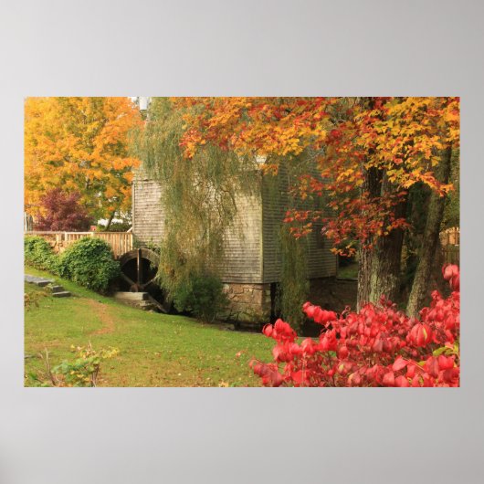 Dexter Grist Mill Sandwich Cape Cod Poster (Vorne)