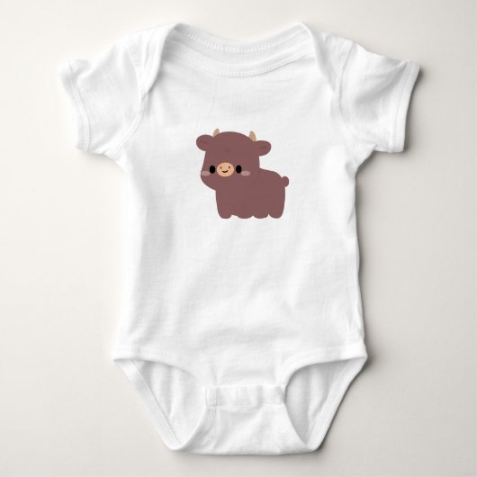 Dexter Kuh Baby Strampler (Vorderseite)