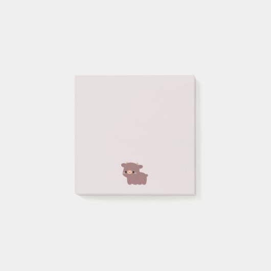 Dexter-Kuh Post-it Klebezettel (Vorderseite)