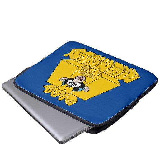 Dexter-Labor - Dial m für Affen Laptopschutzhülle (Vorne Knopf)