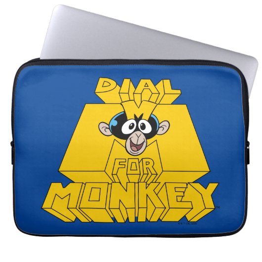 Dexter-Labor - Dial m für Affen Laptopschutzhülle (Vorderseite)