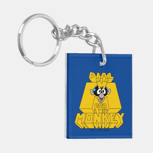 Dexter-Labor - Dial m für Affen Schlüsselanhänger (Vorderseite links)