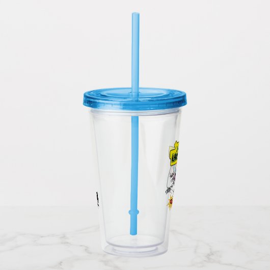 Dexter mit Remote Acryltrinkbecher (Rechts)