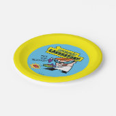 Dexter mit Remote Pappteller (Schrägansicht)