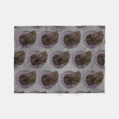 Dexter - Schokolade Labrador Fleecedecke (Vorderseite (Horizontal))