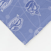 Dexter und Mandark Atommuster Fleecedecke (Ecke)