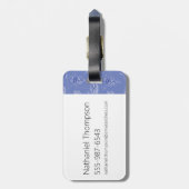 Dexter und Mandark Atommuster Gepäckanhänger (Rückseite vertikal)