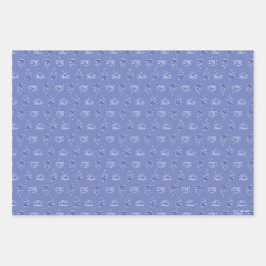 Dexter und Mandark Atommuster Geschenkpapier Set (Vorderseite)