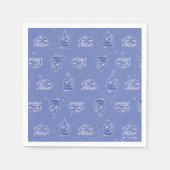 Dexter und Mandark Atommuster Serviette (Vorderseite)