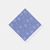 Dexter und Mandark Atommuster Serviette (Ecke)