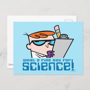 Dexter - What A Fine Day For Science! Postkarte