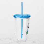 Dexter-Zeichenname Graphic Acryltrinkbecher (Rechts)