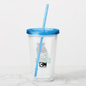 Dexter-Zeichenname Graphic Acryltrinkbecher (Rückseite)