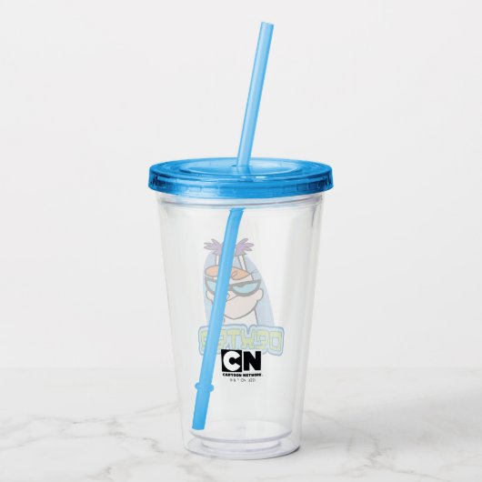 Dexter-Zeichenname Graphic Acryltrinkbecher (Rückseite)