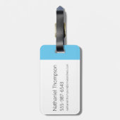 Dexter-Zeichenname Graphic Gepäckanhänger (Rückseite vertikal)