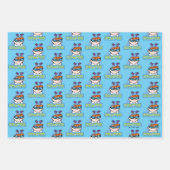 Dexter-Zeichenname Graphic Geschenkpapier Set (Vorderseite 2)