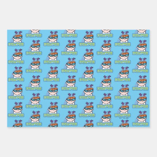 Dexter-Zeichenname Graphic Geschenkpapier Set (Vorderseite 2)