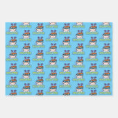 Dexter-Zeichenname Graphic Geschenkpapier Set (Vorderseite)