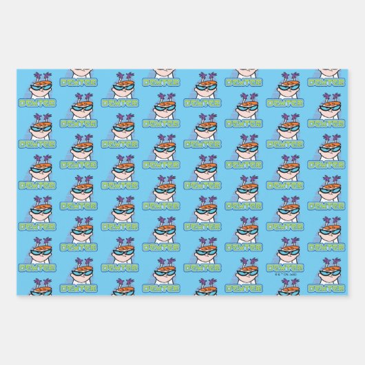 Dexter-Zeichenname Graphic Geschenkpapier Set (Vorderseite)