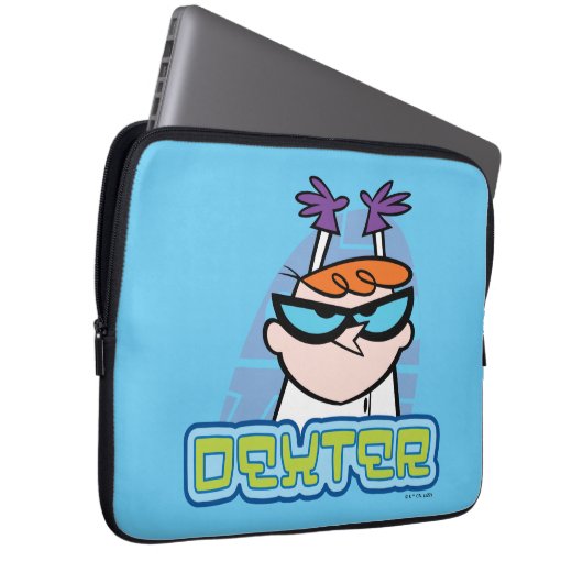 Dexter-Zeichenname Graphic Laptopschutzhülle (Vorne Rechts)