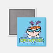 Dexter-Zeichenname Graphic Magnet (Vorderseite/Rückseite)
