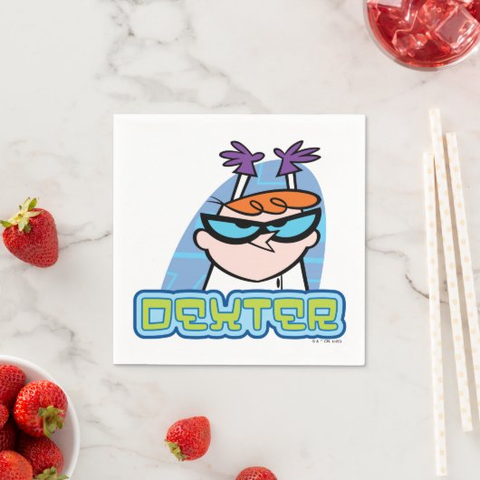 Dexter-Zeichenname Graphic Serviette (Beispiel)