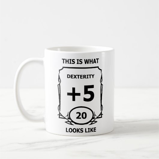 Dexterity-Tasse von Dungeons und Drachen Kaffeetasse (Links)