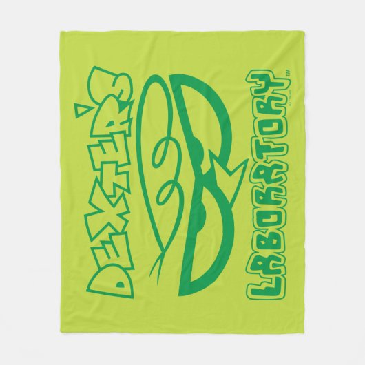 Dexter's Laboratory Face Logo Fleecedecke (Vorderseite)