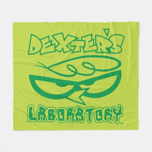 Dexter's Laboratory Face Logo Fleecedecke (Vorderseite (Horizontal))