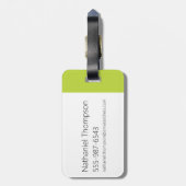 Dexter's Laboratory Face Logo Gepäckanhänger (Rückseite vertikal)