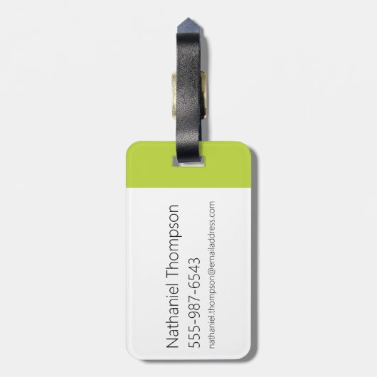 Dexter's Laboratory Face Logo Gepäckanhänger (Rückseite vertikal)