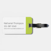 Dexter's Laboratory Face Logo Gepäckanhänger (Rückseite horizontal)