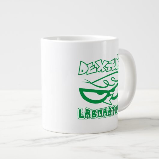Dexter's Laboratory Face Logo Jumbo-Tasse (Vorderseite Rechts)