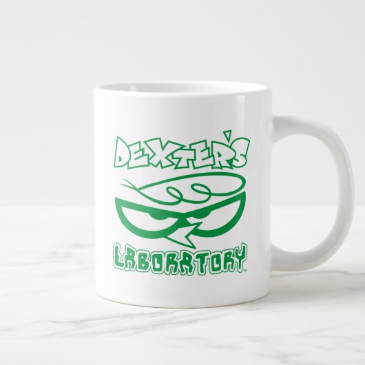Dexter's Laboratory Face Logo Jumbo-Tasse (Rechts)