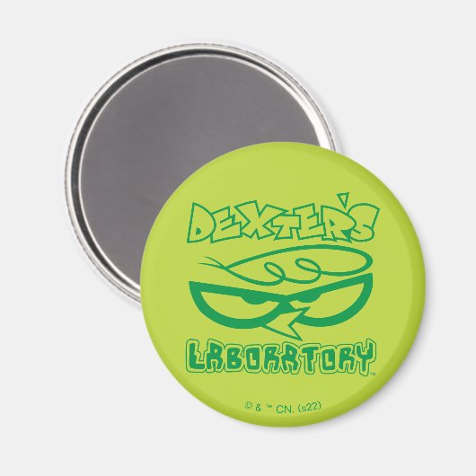 Dexter's Laboratory Face Logo Magnet (Vorderseite/Rückseite)