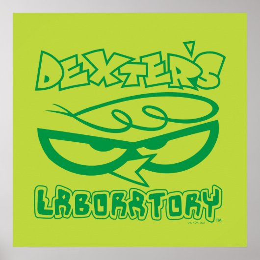 Dexter's Laboratory Face Logo Poster (Vorne)