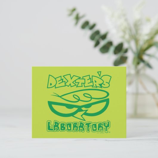 Dexter's Laboratory Face Logo Postkarte (Stehend Vorderseite)